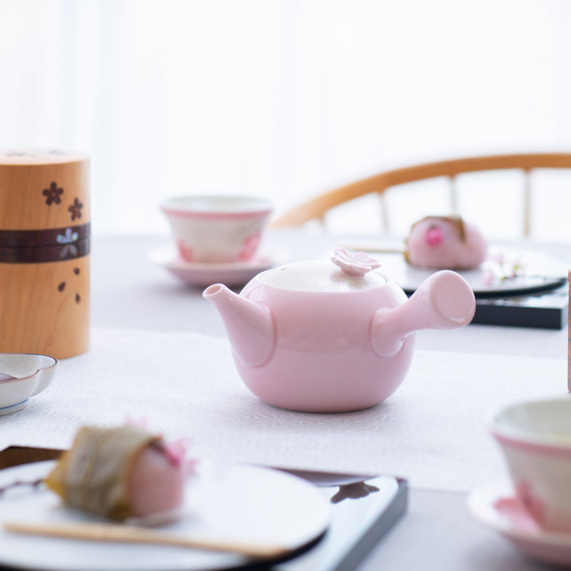 Pink Sakura Matcha Tea Set & Accessories