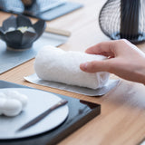 ALART Aluminum Stripe Oshibori Wet Towel Tray