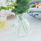 Hirota Taisho Roman Tokusa Edo Glass Single Flower Vase