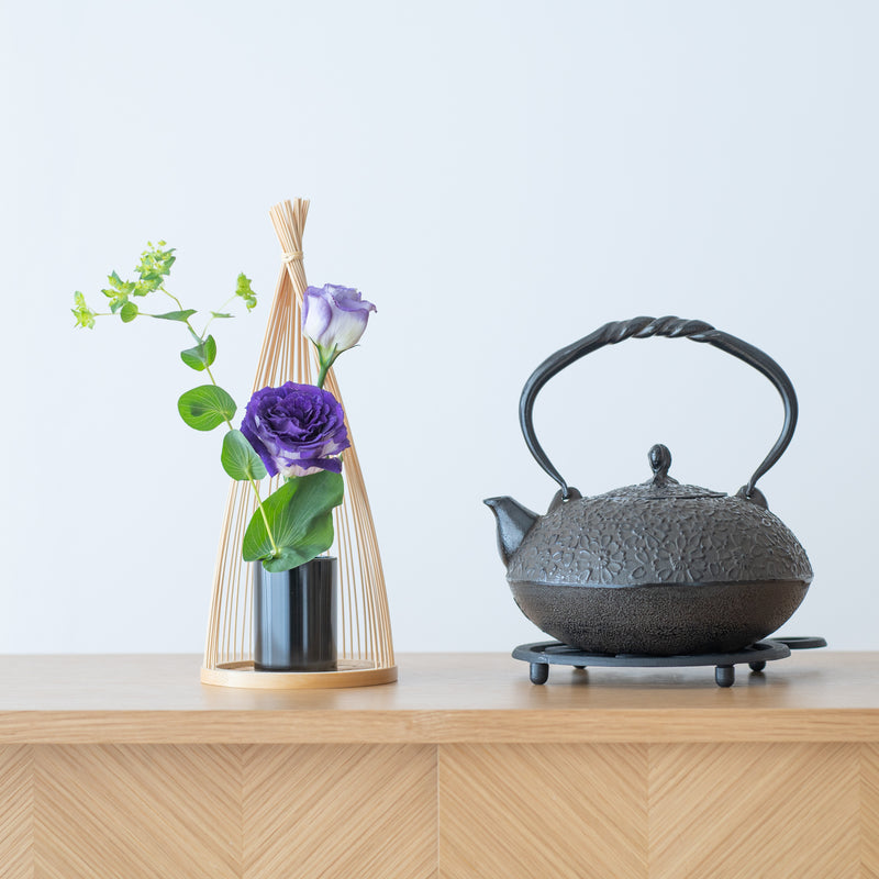 Yukinko Suruga Bamboo Basketry Japanese Flower Vase