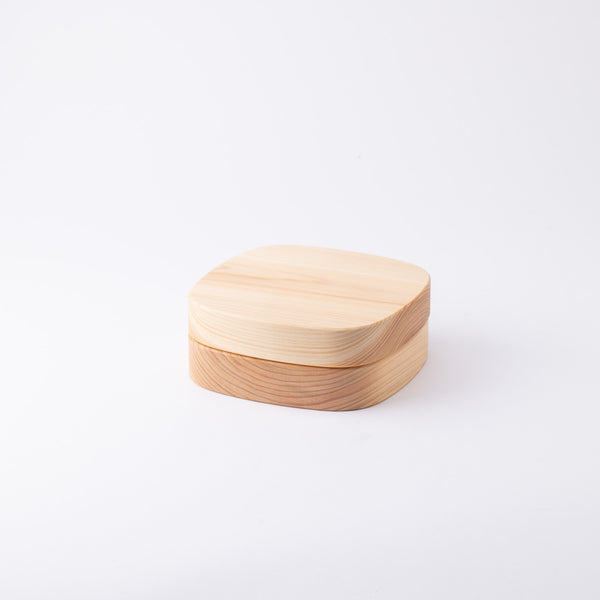 Tsunoda Seibee Kishu Cypress Square Bento Box, MUSUBI KILN