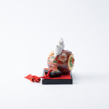 Yoneda Yuzan Kiln Kutani Rabbit with Colorful Mallet of Luck