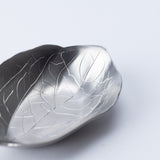 Tsubame Hutlery Silver Persimmon Leaf Amuse Bouche Spoon