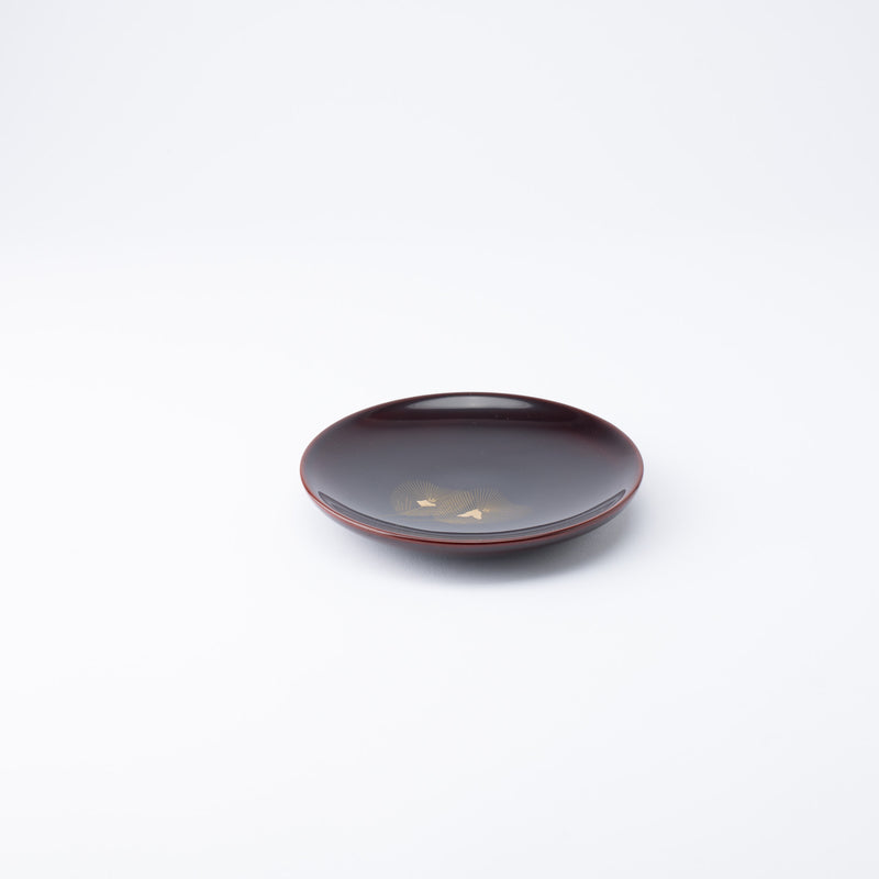 Ritsuzan Tomita Pine Echizen Lacquerware Side Plate Set
