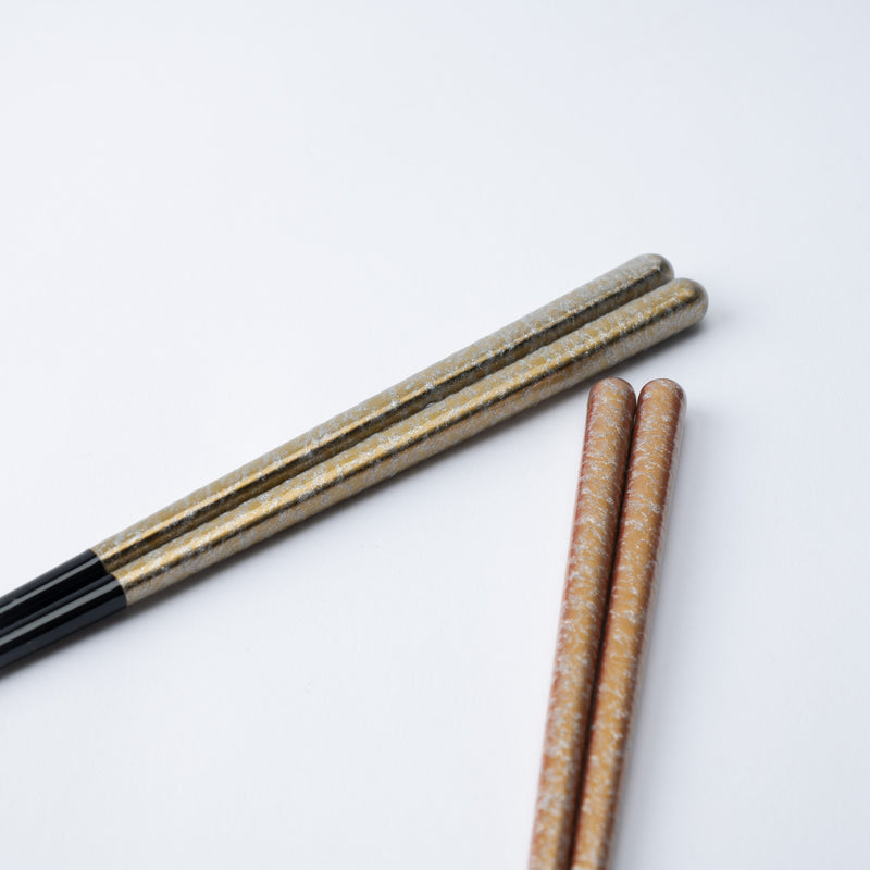 Issou Gold and Silver Sakura Wakasa Lacquer Chopsticks 21cm/8.3in or 2, MUSUBI KILN