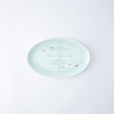 Kosen Kiln Medaka Rice Fish Imari Nabeshima Ware Oval Plate