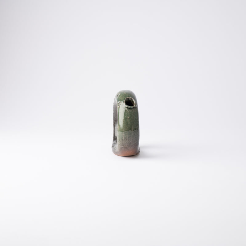 Green Ring Shigaraki Ware Small Flower Vase