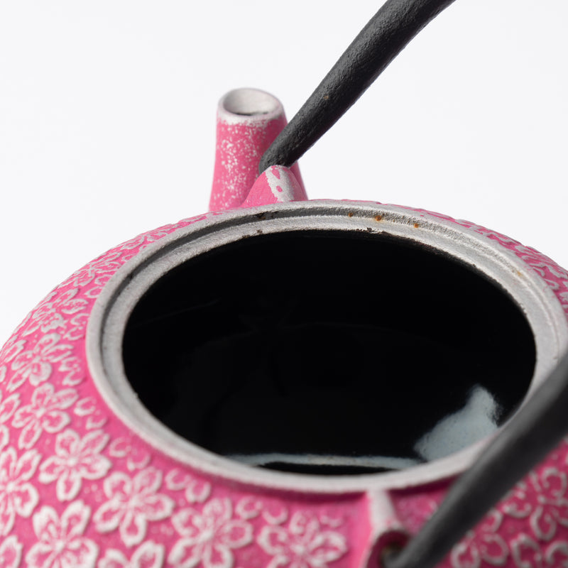 Roji Associates Pink Sakura Nambu Ironware Cast Iron Teapot, MUSUBI KILN