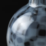 Hirota Taisho Roman Checkered Pattern Edo Glass Single Flower Vase