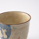 Aizen Kiln Indigo Blue Rabbit Hasami Children's Large Cup - MUSUBI KILN - Quality Japanese Tableware and Gift