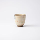 Aizen Kiln Indigo Blue Rabbit Hasami Children's Large Cup - MUSUBI KILN - Quality Japanese Tableware and Gift