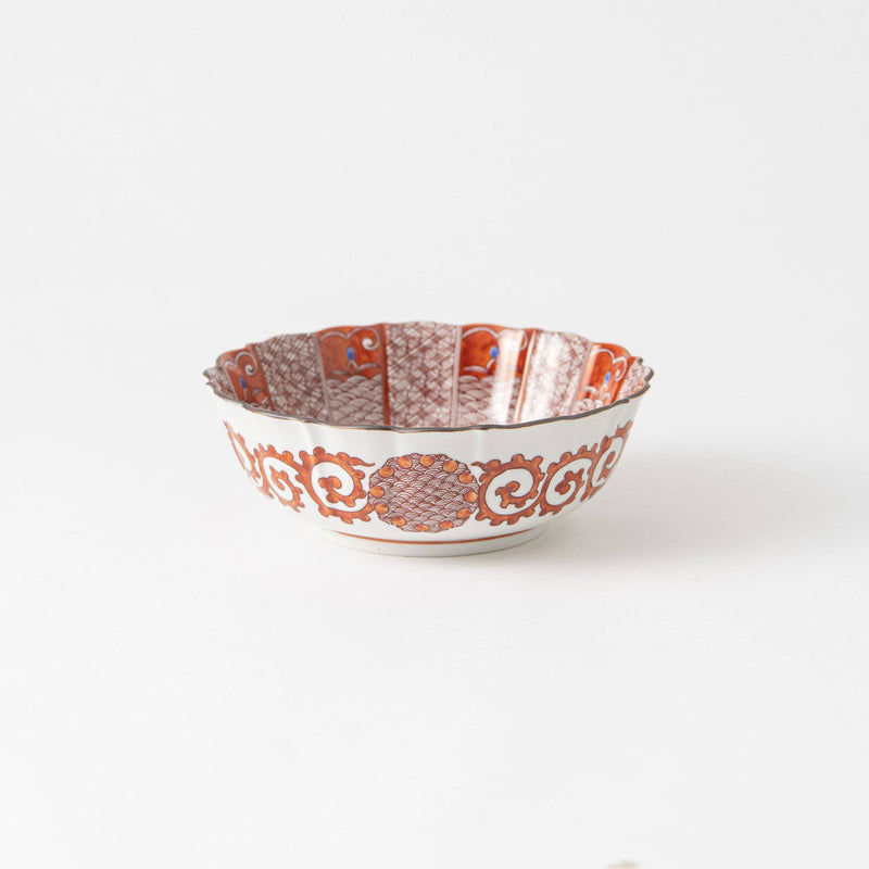 Akae Kutani Serving Bowl - MUSUBI KILN - Handmade Japanese Tableware and Japanese Dinnerware