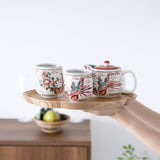 Akagosu Kutani Japanese Tea Set - MUSUBI KILN - Handmade Japanese Tableware and Japanese Dinnerware