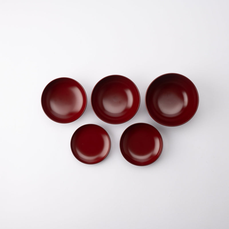 Acme Japan Handpainted Red Clay Ceramic Miniature Cookware Set - Ruby Lane
