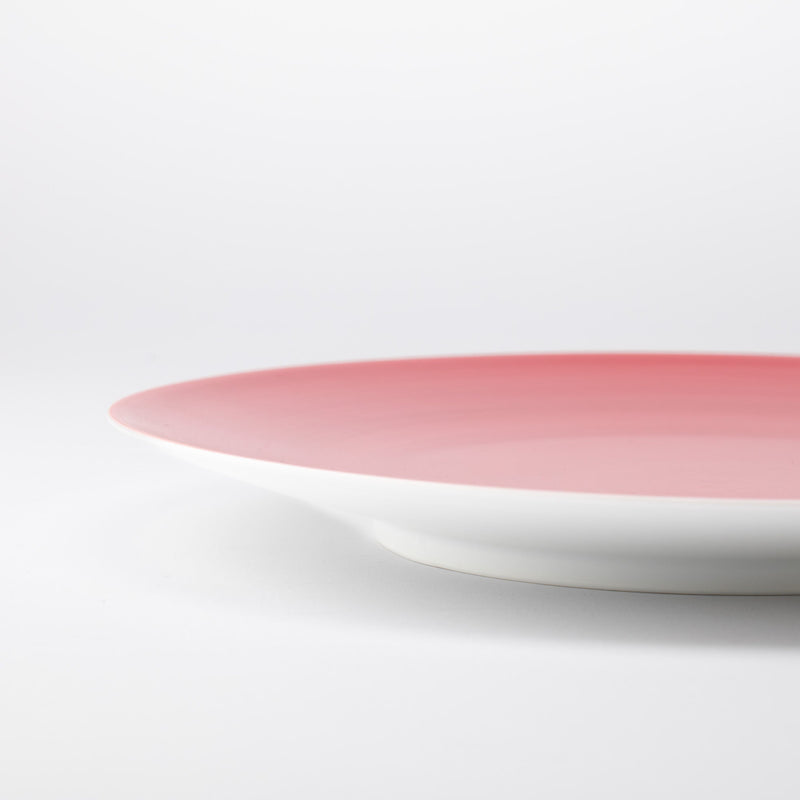 Arita Porcelain Lab Japan Autumn Red Flat Plate 11.7in - MUSUBI KILN - Quality Japanese Tableware and Gift