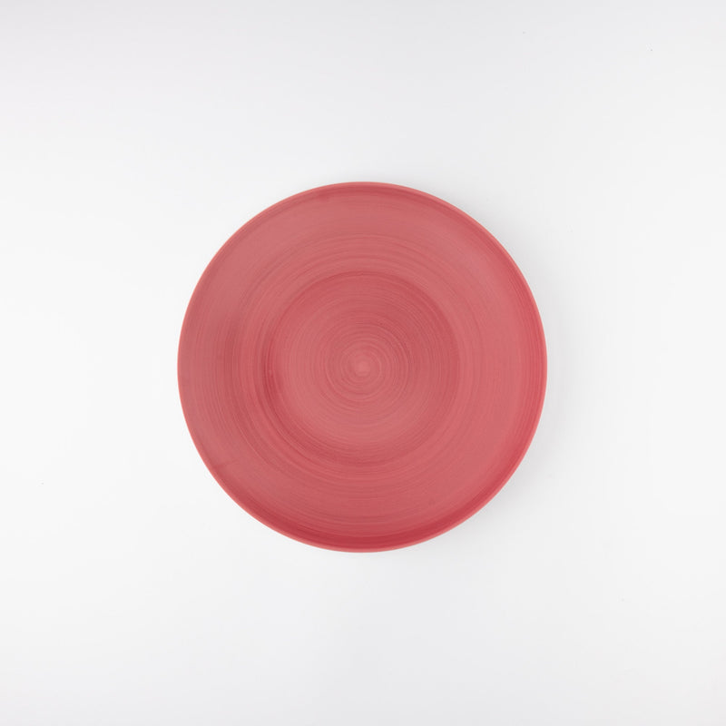 Arita Porcelain Lab Japan Autumn Red Flat Plate 8.3in - MUSUBI KILN - Quality Japanese Tableware and Gift