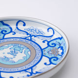 Arita Porcelain Lab Japan Blue Old Imari Floral Pattern Plate S - MUSUBI KILN - Handmade Japanese Tableware and Japanese Dinnerware