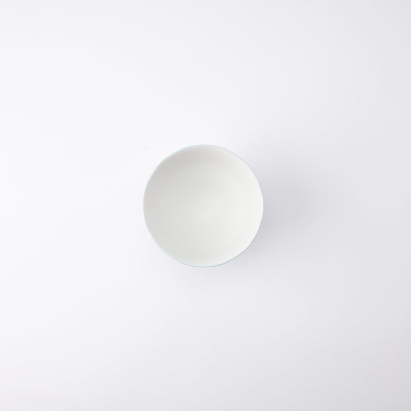 Arita Porcelain Lab Japan Blue Pearl Blue Rice Bowl - MUSUBI KILN - Handmade Japanese Tableware and Japanese Dinnerware