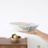 Atelier Yu Brilliant Blue Flower Kutani Bowl - MUSUBI KILN - Handmade Japanese Tableware and Japanese Dinnerware