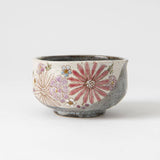 Atelier Yu Brilliant Flower Kutani Matcha Bowl Chawan - MUSUBI KILN - Handmade Japanese Tableware and Japanese Dinnerware