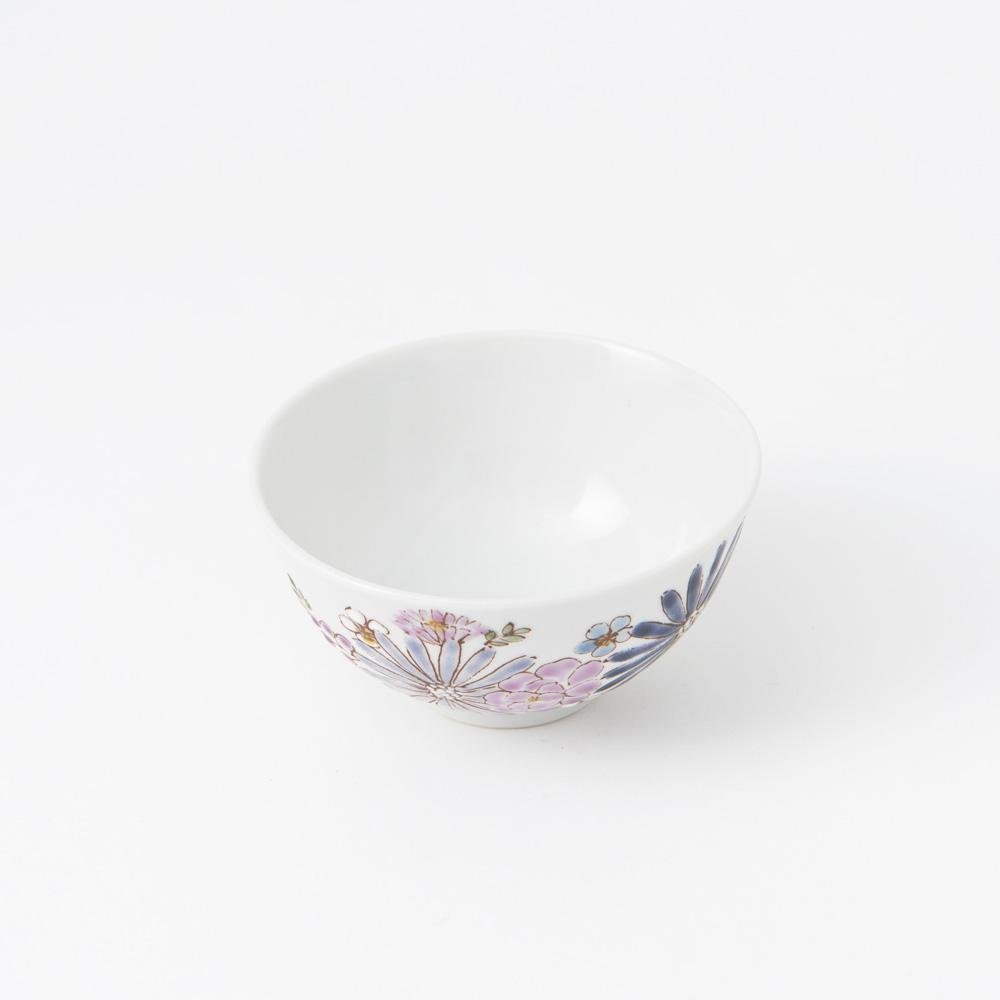 Atelier Yu Brilliant flower Kutani Japanese Rice Bowl - MUSUBI KILN - Quality Japanese Tableware and Gift