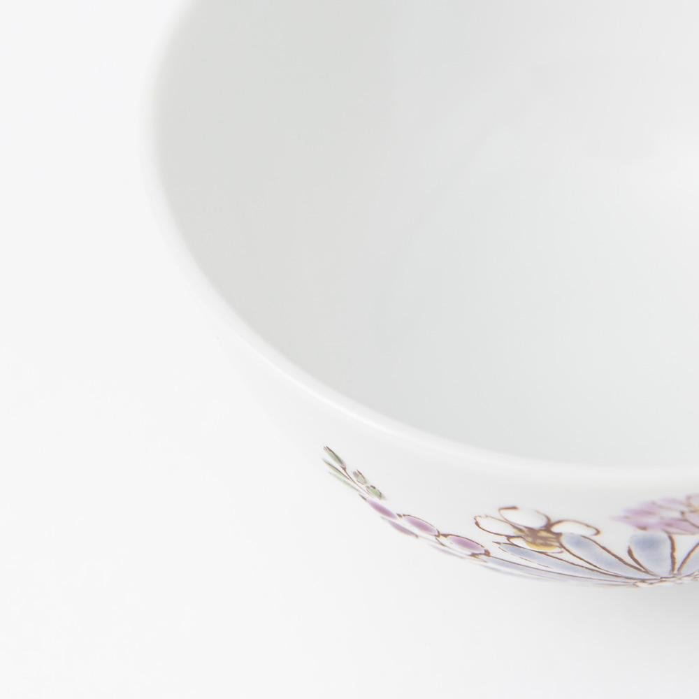 Atelier Yu Brilliant flower Kutani Japanese Rice Bowl - MUSUBI KILN - Quality Japanese Tableware and Gift