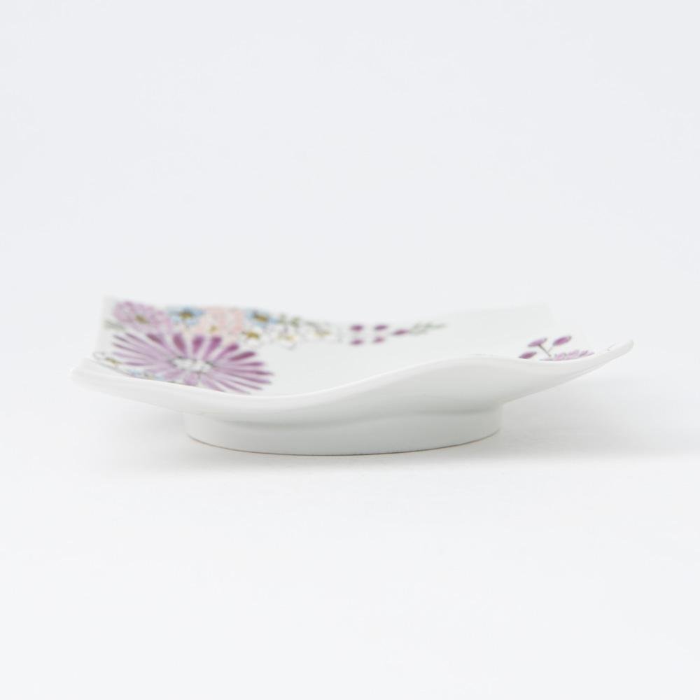 Atelier Yu Brilliant Flower Kutani Square Plate S - MUSUBI KILN - Quality Japanese Tableware and Gift