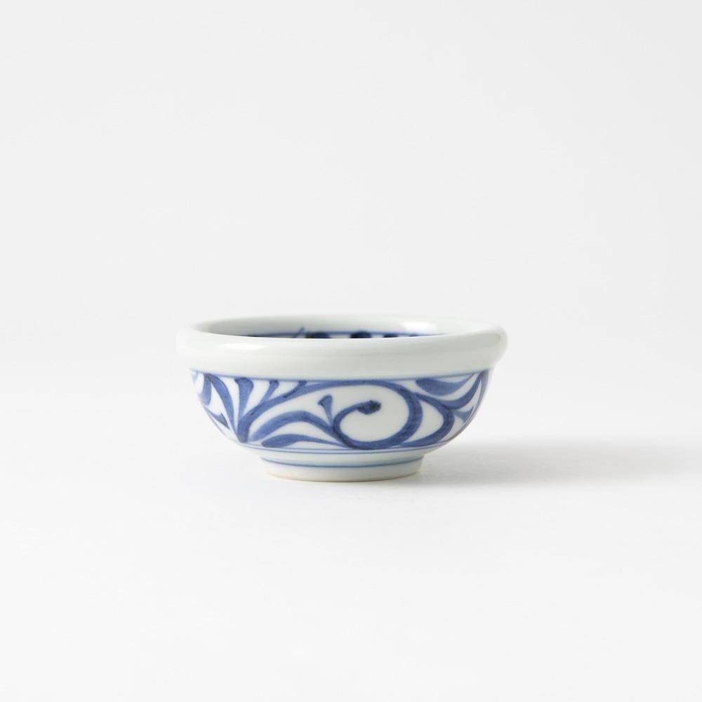 Baizan Kiln Arabesque Tobe Kobachi Bowl 3.9in - MUSUBI KILN - Handmade Japanese Tableware and Japanese Dinnerware