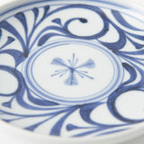 Baizan Kiln Arabesque Tobe Round Plate 7.1in - MUSUBI KILN - Handmade Japanese Tableware and Japanese Dinnerware