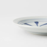 Baizan Kiln Arabesque Tobe Round Plate 7in - MUSUBI KILN - Handmade Japanese Tableware and Japanese Dinnerware
