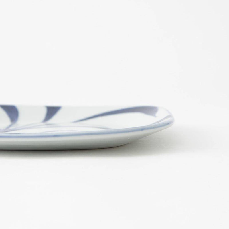 Baizan Kiln Arabesque Tobe Square Plate - MUSUBI KILN - Handmade Japanese Tableware and Japanese Dinnerware
