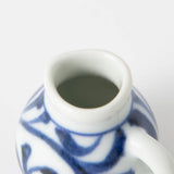 Baizan Kiln Blue Arabesque Tobe Creamer - MUSUBI KILN - Handmade Japanese Tableware and Japanese Dinnerware