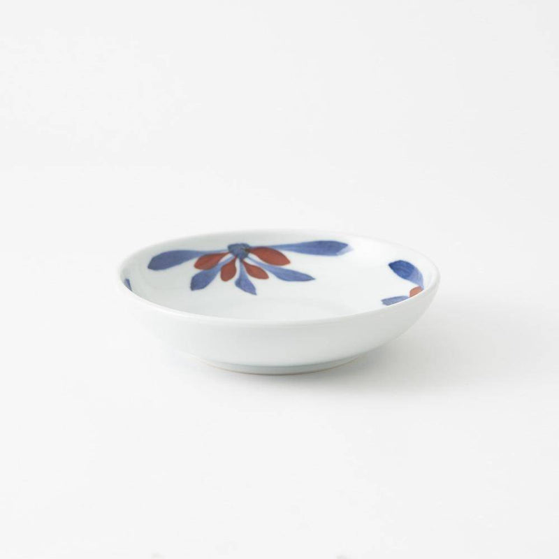 Baizan Kiln GOSU Red Chrysanthemum Bowl - MUSUBI KILN - Handmade Japanese Tableware and Japanese Dinnerware