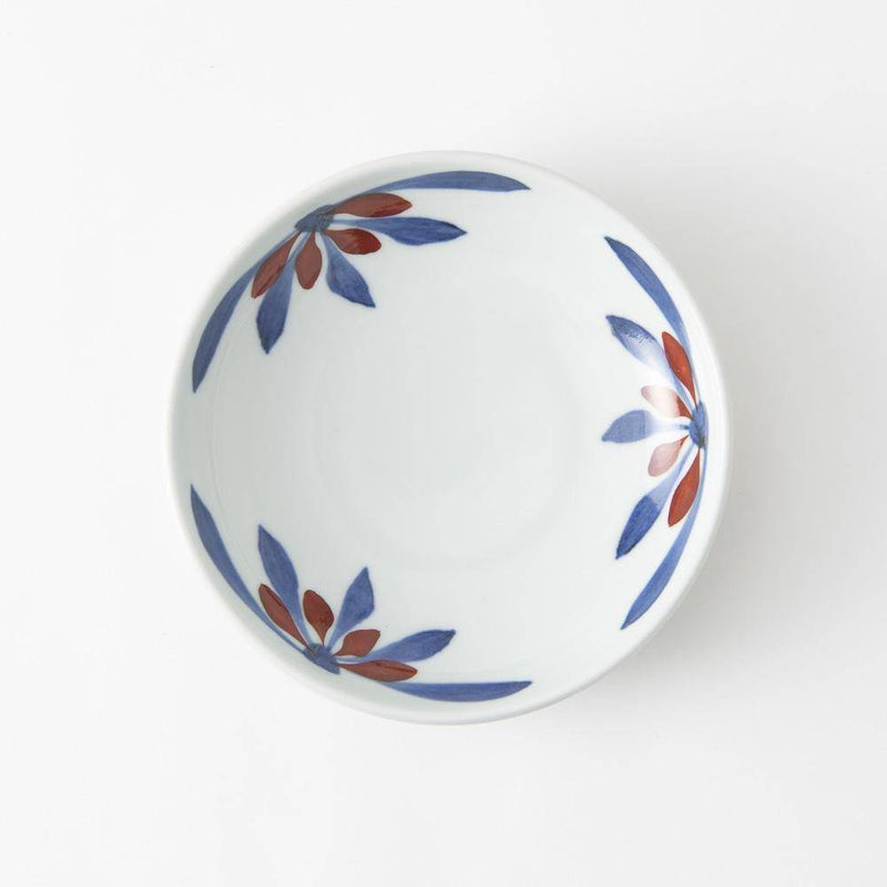 Baizan Kiln GOSU Red Chrysanthemum Bowl - MUSUBI KILN - Handmade Japanese Tableware and Japanese Dinnerware
