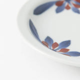 Baizan Kiln GOSU Red Chrysanthemum Cup and Saucer - MUSUBI KILN - Handmade Japanese Tableware and Japanese Dinnerware