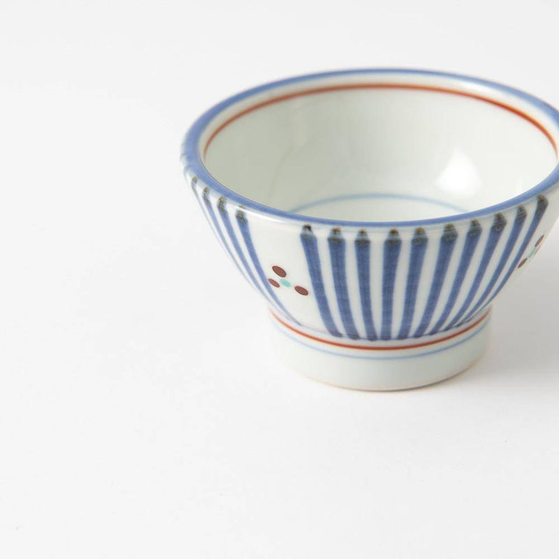Baizan Kiln Kurawanka Stripe Tobe Bowl - MUSUBI KILN - Handmade Japanese Tableware and Japanese Dinnerware