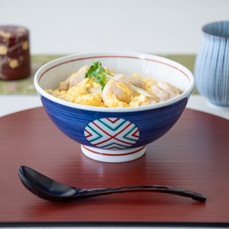 Baizan Kiln Marunuki Tobe Donburi Bowl L - MUSUBI KILN - Handmade Japanese Tableware and Japanese Dinnerware