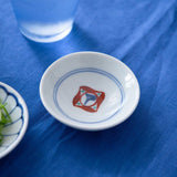 Baizan Kiln Red Tobe Sauce Plate - MUSUBI KILN - Handmade Japanese Tableware and Japanese Dinnerware