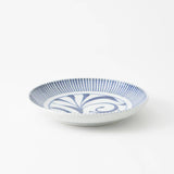 Baizan Kiln TOKUSA Arabesque Tobe Round Plate - MUSUBI KILN - Handmade Japanese Tableware and Japanese Dinnerware