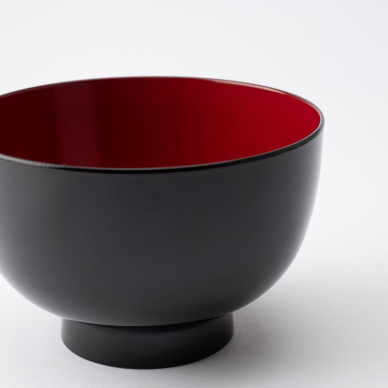 Black and Red Lacquer Yamanaka Lacquerware Oryoki Bowl Set, MUSUBI KILN