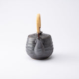 Black Mino Ware Japanese Teapot 20.3oz(600ml) - MUSUBI KILN - Handmade Japanese Tableware and Japanese Dinnerware