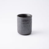 Black Nunome Mino Ware Japanese Teacup - MUSUBI KILN - Handmade Japanese Tableware and Japanese Dinnerware