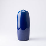 Blue Glaze Kutani Japanese Flower Vase 24.5cm(9.6in) - MUSUBI KILN - Handmade Japanese Tableware and Japanese Dinnerware