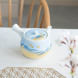 Blue Mountains Kutani Japanese Teapot Set - MUSUBI KILN - Handmade Japanese Tableware and Japanese Dinnerware