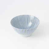 Blue Tokusa Mino Ware Donburi Bowl L - MUSUBI KILN - Handmade Japanese Tableware and Japanese Dinnerware
