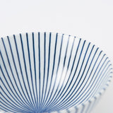 Blue Tokusa Mino Ware Donburi Bowl L - MUSUBI KILN - Handmade Japanese Tableware and Japanese Dinnerware