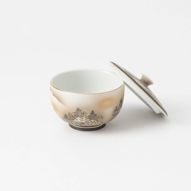 Boku Sansui Kutani Japanese Tea Set - MUSUBI KILN - Handmade Japanese Tableware and Japanese Dinnerware