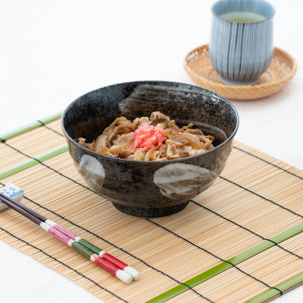 Brush Mino Ware Donburi Bowl M - MUSUBI KILN - Handmade Japanese Tableware and Japanese Dinnerware