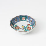 Camellia and Bird Kutani Bowl - MUSUBI KILN - Handmade Japanese Tableware and Japanese Dinnerware