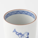 Choemon Trumpet Kutani Japanese Teacup - MUSUBI KILN - Handmade Japanese Tableware and Japanese Dinnerware